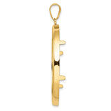 41 mm 14k Yellow Gold coin bezel for 40.6 mm Coin — alternate view