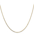 14K Yellow Gold 0.8 mm Box Chain Necklace, Polished