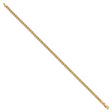 14K Yellow Gold 3 mm Rope Chain Bracelet, Polished