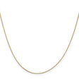 10K Yellow Gold 0.5 mm Box Chain Necklace, Polished