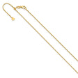 10K Yellow Gold 0.9 mm Box Chain Necklace, Polished