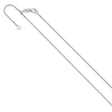 10K White Gold 0.9 mm Box Chain Necklace, Polished
