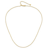 10K Yellow Gold 1 mm Polished Chain Necklace alternate angle