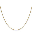 10K Yellow Gold 0.8 mm Box Chain Necklace, Polished