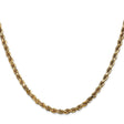 10K Yellow Gold 3.5 mm Rope Chain Necklace, Polished