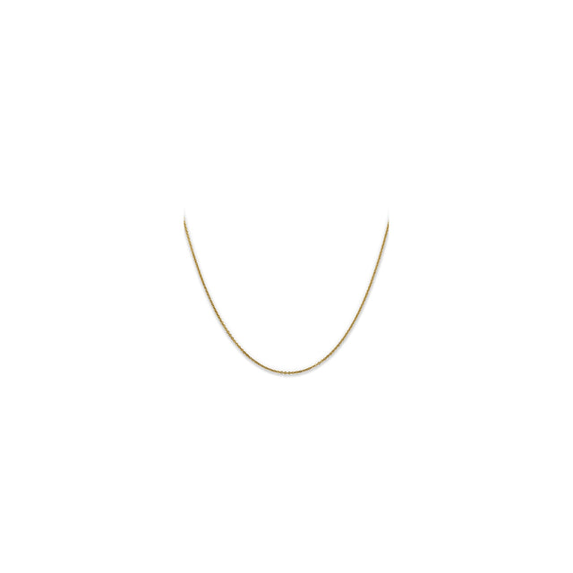 10K Yellow Gold 1.1 mm Polished Chain Necklace
