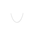 10K White Gold 1.1 mm Polished Chain Necklace, Solid