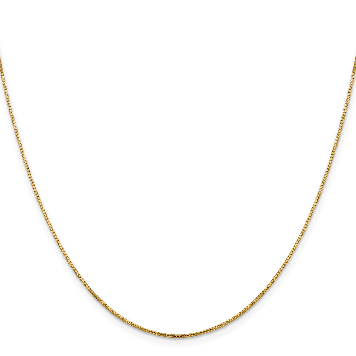 10K Yellow Gold 0.95 mm Box Chain Necklace, Polished
