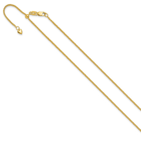 10K Yellow Gold 1.35 mm Polished Chain Necklace