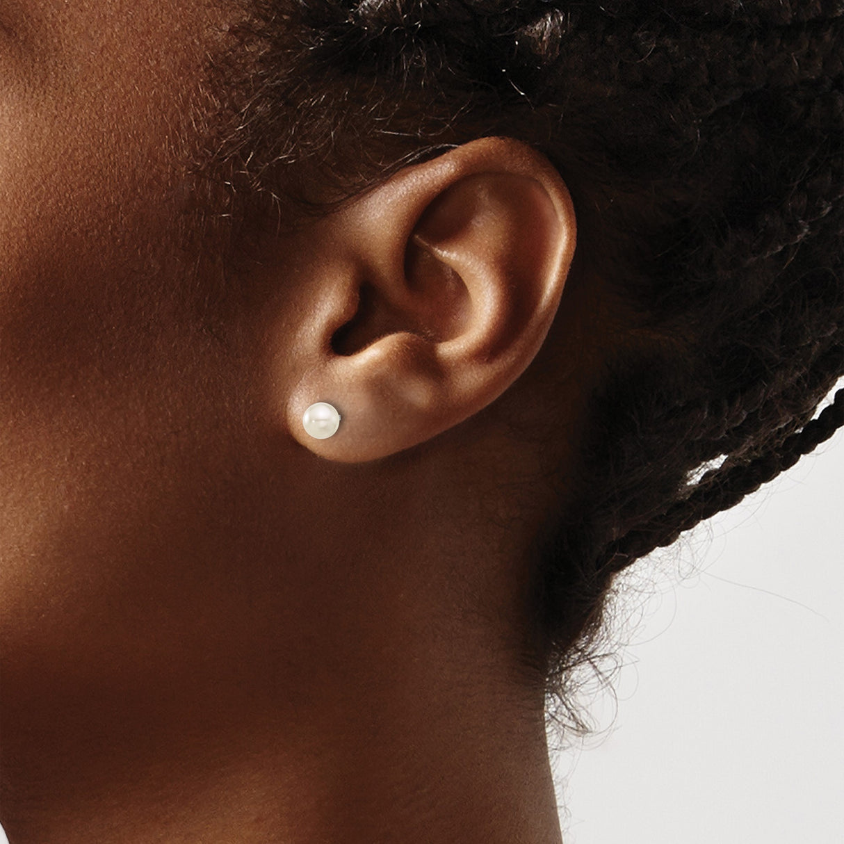 Titanium Pearl Stud Earrings Hypoallergenic Posts Classic