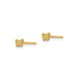 Stainless Steel Butterfly Stud Earrings with Etched Design, Minimalist Nature-Inspired Jewelry for Women