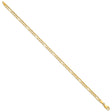 14K Yellow Gold 4 mm Figaro Chain Bracelet, Polished