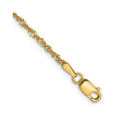 14K Yellow Gold 1.6 mm Singapore Chain Bracelet, Polished