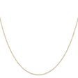 14K Yellow Gold 0.42 mm Polished Chain Necklace, Solid