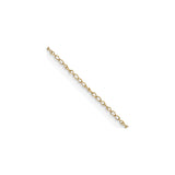 14K Yellow Gold 0.42 mm Polished Chain Necklace, Solid detail view
