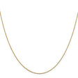 14K Yellow Gold 0.8 mm Rope Chain Necklace, Polished