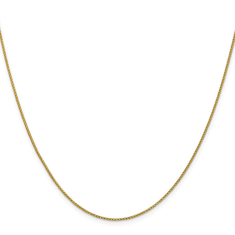 14K Yellow Gold 1 mm Franco Chain Necklace, Polished