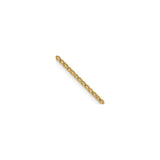 14K Yellow Gold 1 mm Franco Chain Necklace, Polished detail view