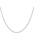 14K White Gold 1 mm Franco Chain Necklace, Polished
