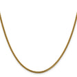 14K Yellow Gold 2 mm Franco Chain Necklace, Polished
