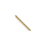 14K Yellow Gold 1.15 mm Polished Chain Necklace, Solid detail view