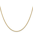 14K Yellow Gold 1.5 mm Polished Chain Necklace, Solid