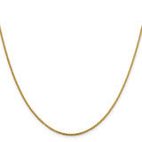 14K Yellow Gold 1.4 mm Franco Chain Necklace, Polished