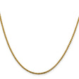 14K Yellow Gold 1.6 mm Franco Chain Necklace, Polished