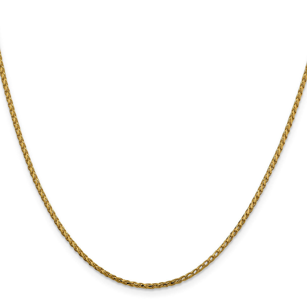 14K Yellow Gold 1.6 mm Franco Chain Necklace, Polished