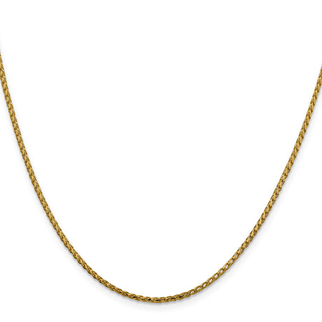 14K Yellow Gold 1.6 mm Franco Chain Necklace, Polished