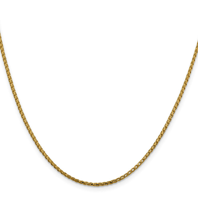 14K Yellow Gold 1.6 mm Franco Chain Necklace, Polished