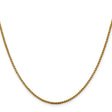 14K Yellow Gold 1.85 mm Box Chain Necklace, Polished