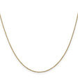 14K Yellow Gold 0.9 mm Polished Chain Necklace