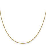 14K Yellow Gold 1.8 mm Polished Chain Necklace