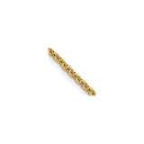 14K Yellow Gold 1.8 mm Polished Chain Necklace detail view