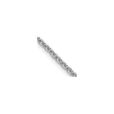 14K White Gold 1.8 mm Polished Chain Necklace, Solid detail view