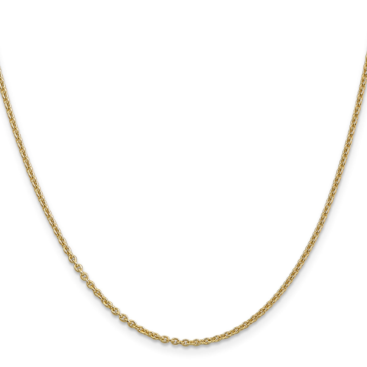 14K Yellow Gold 1.95 mm Polished Chain Necklace