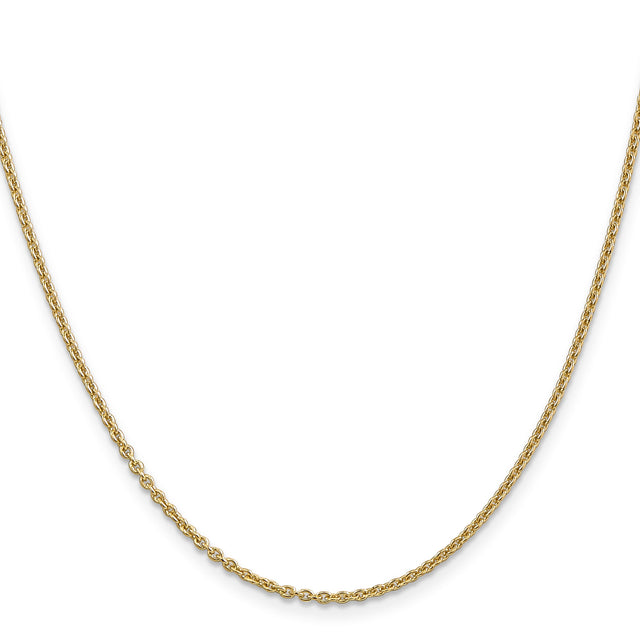 14K Yellow Gold 1.95 mm Polished Chain Necklace