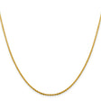 14K Yellow Gold 1.95 mm Polished Chain Necklace