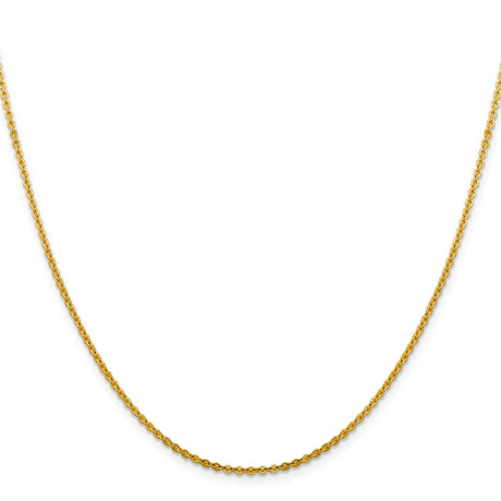 14K Yellow Gold 1.95 mm Polished Chain Necklace