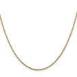 14K Yellow Gold 1 mm Polished Chain Necklace