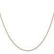 14K Yellow Gold 1.3 mm Polished Chain Necklace