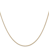 14K Yellow Gold 1.3 mm Polished Chain Necklace