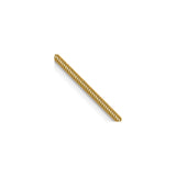 14K Yellow Gold 1.3 mm Polished Chain Necklace detail view