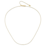 10K Yellow Gold 0.7 mm Box Chain Necklace, Polished alternate angle