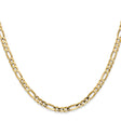 10K Yellow Gold 4 mm Figaro Chain Necklace, Polished