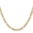 10K Yellow Gold 4.75 mm Figaro Chain Necklace, Polished