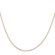 14K Yellow Gold 0.5 mm Box Chain Necklace, Polished