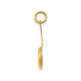 14k Yellow Gold Frying Pan Pendant with Enamel Fried Egg Detail, Novelty Cooking Jewelry