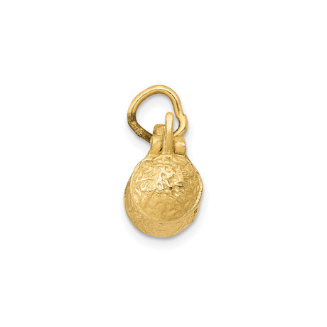14k Yellow Gold Beer Stein Charm Pendant with Movable Lid, Vintage Bar Themed Jewelry